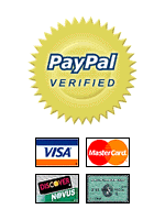 We accept Credit Cards and PayPal payments